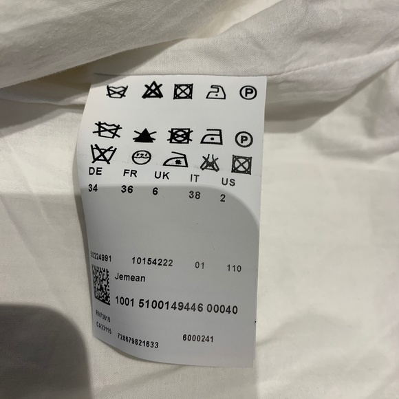 Hugo Boss Off Cropped Jacket, Size 2, Off-White - Picture 12 of 13